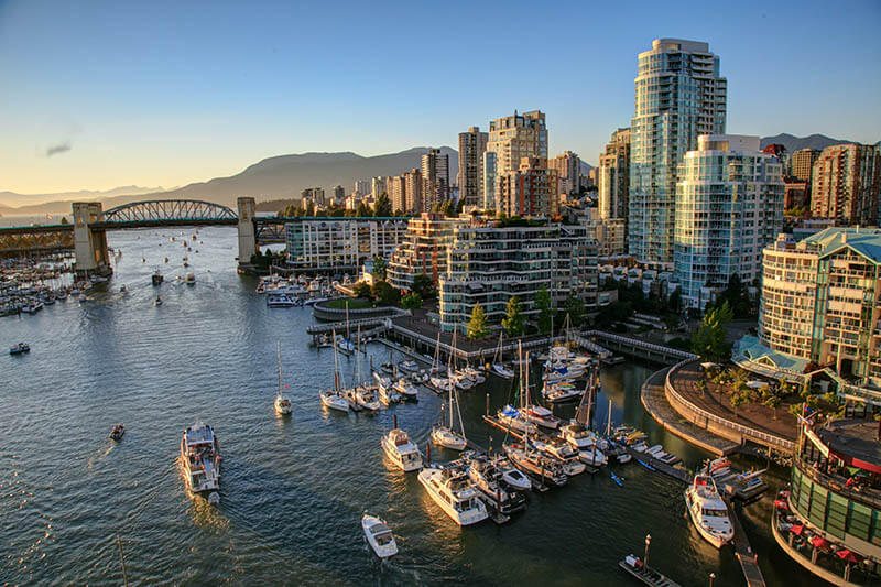 Cityscape of Vancouver Canada 