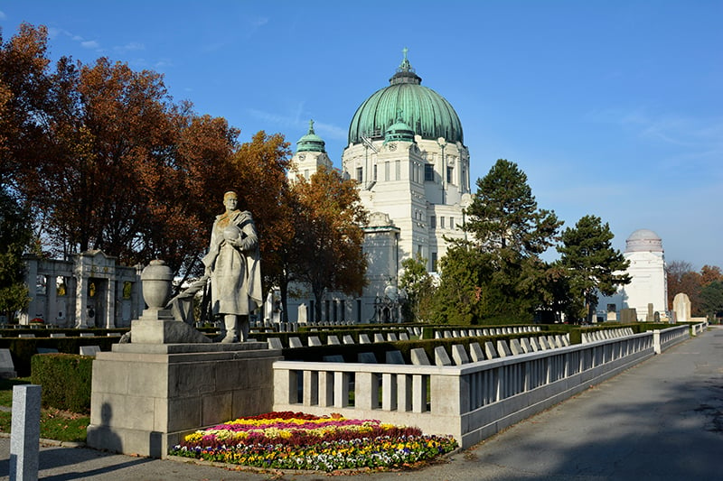 A World War II cemetery in Vienna Austria