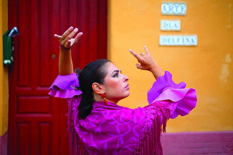 Flamenco dancer in Andaluca Spain