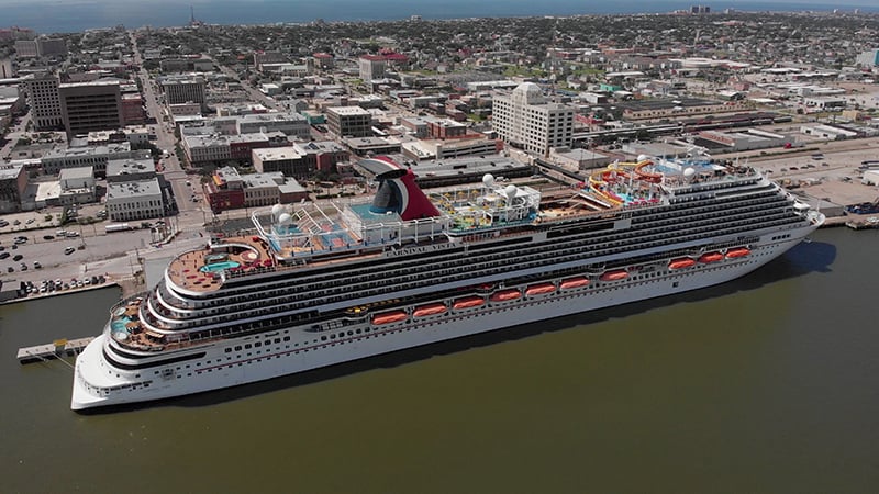 Carnival Vista in the Port of Galveston