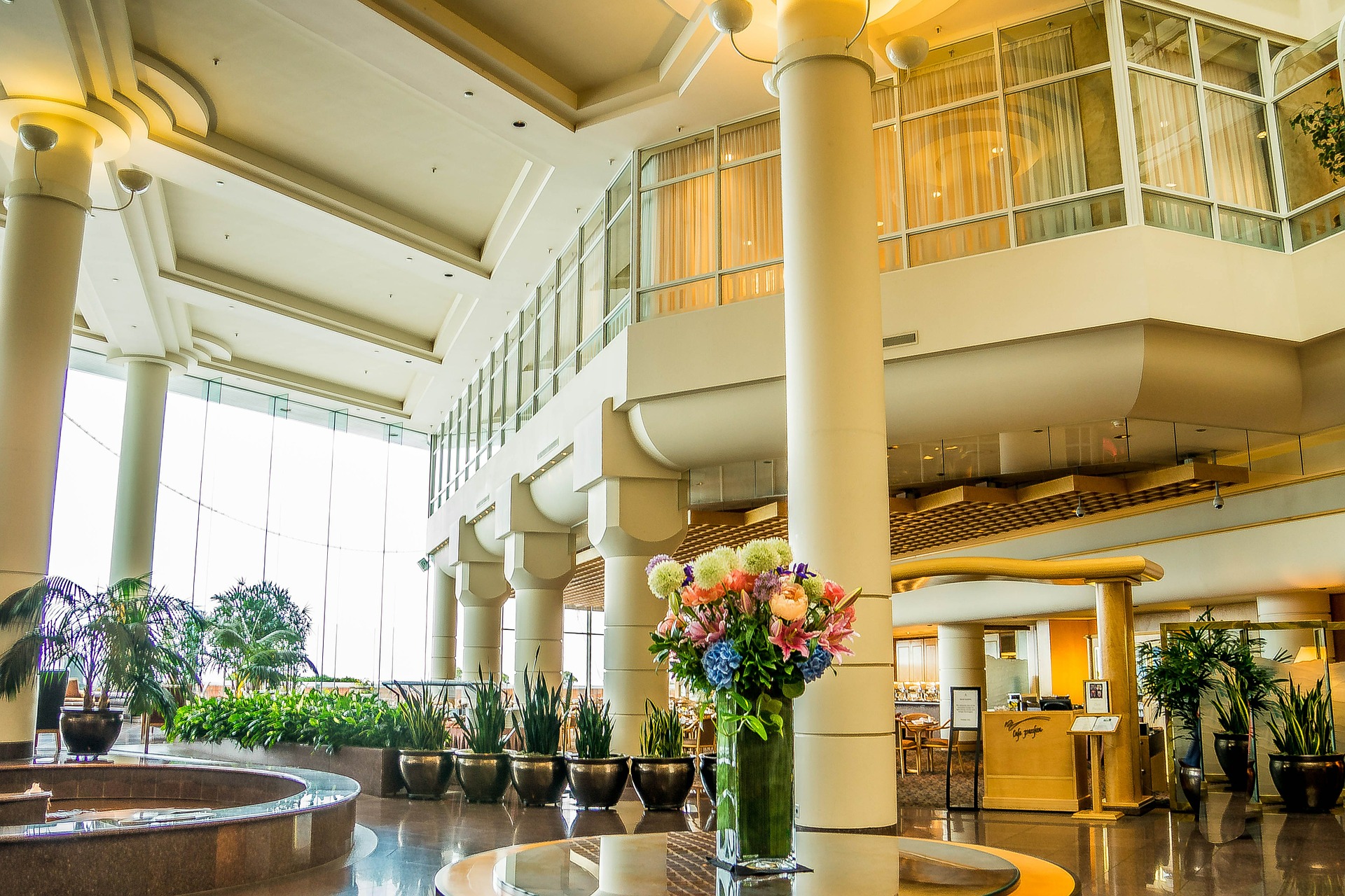 hotel lobby