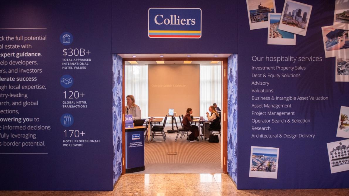 Colliers stand at IHIF EMEA