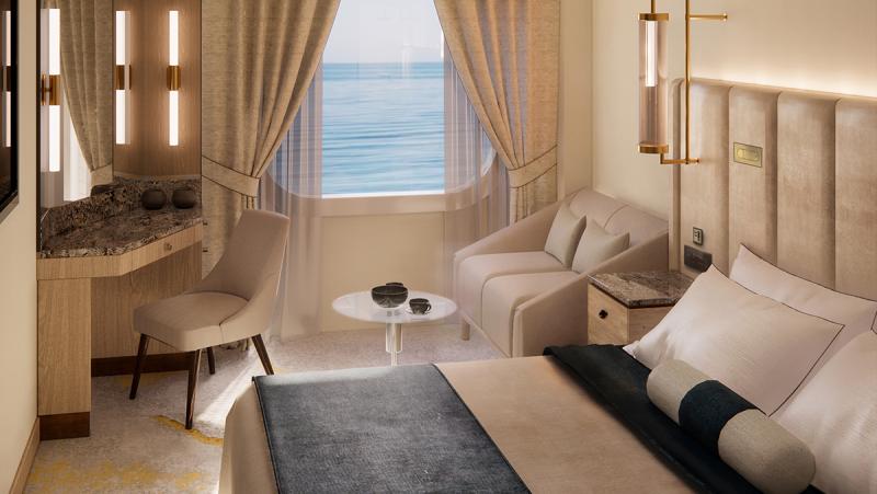 Single Guestroom Ocean View Crystal Serenity