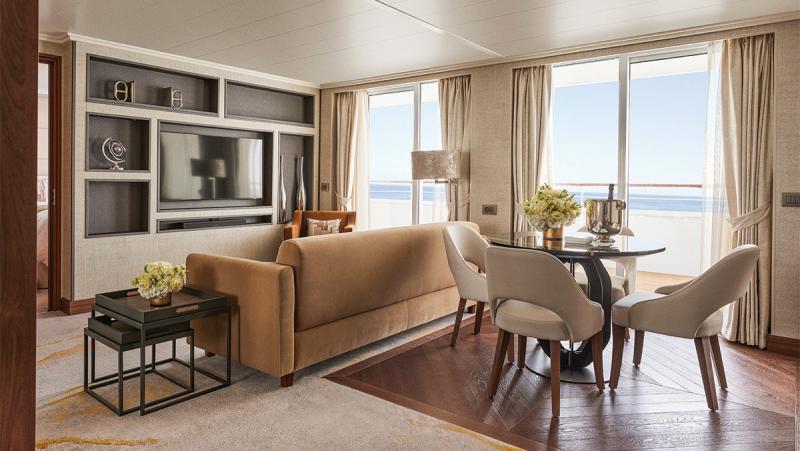THE JUNIOR CRYSTAL PENTHOUSE SUITE on Crystal Serenity 