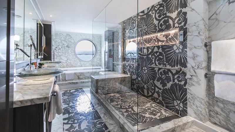 Crystal Symphony and Serenity Penthouse Bathroom