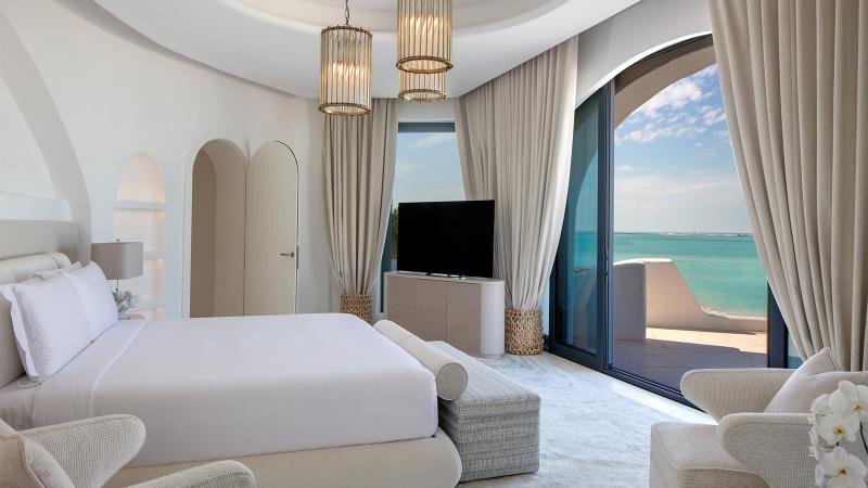 Royal Santorini Duplex Suite Bedroom