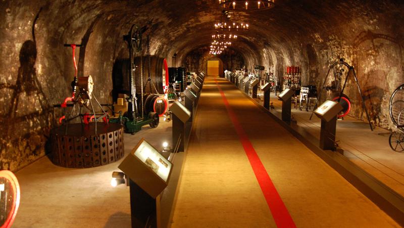 The Mumm Champagne cellar in Reims, France