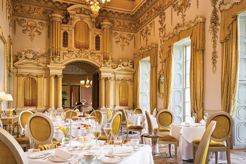 AFTERNOON TEA is served at the Gold Salon at Carton House, which is now managed by Fairmont.