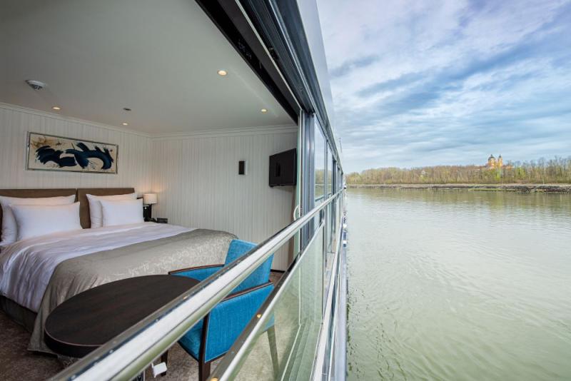 Avalon Waterways' new Avalon View is a Panorama-class river vessel with the bed facing "the view."
