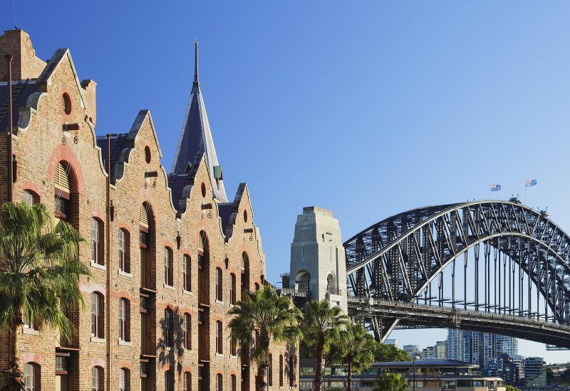 Cityscape of The Rocks in Sydney, Australia