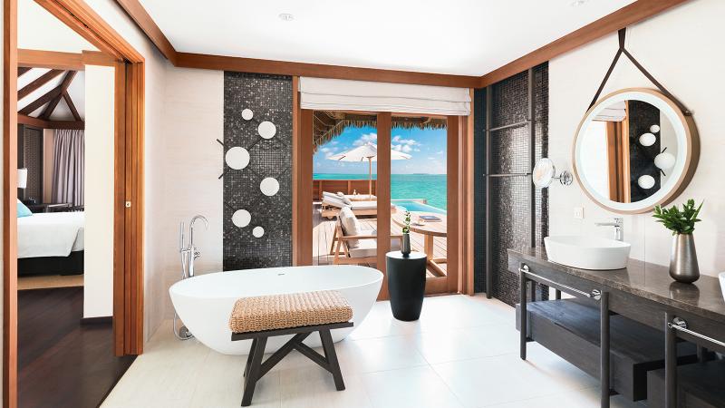Conrad Maldives Overwater Villa Bathroom