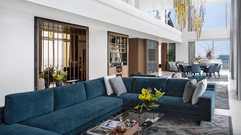 The David Kempinski Tel Aviv Penthouse Suite Living Room