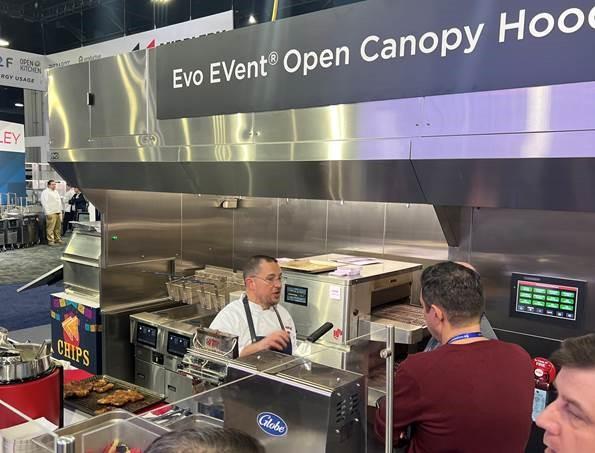 Middleby evo event open canopy hood