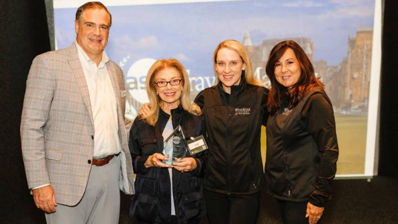 Omega World Travel’s Gloria Bohan winning ASTA's Icon Award