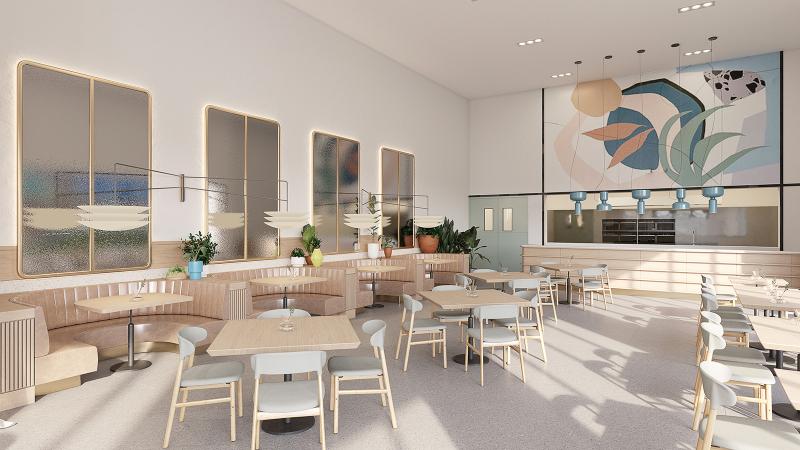 Arlo Wynwood Ground Floor restaurant (rendering)