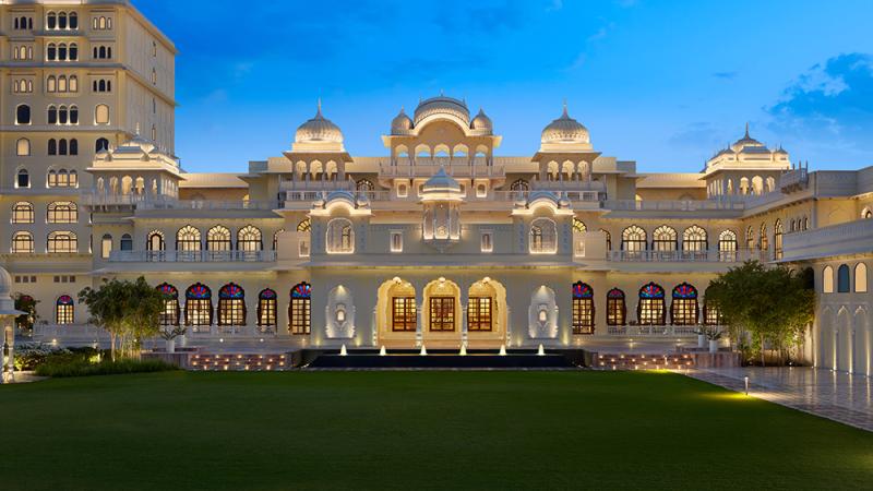Hyatt Regency Jaipur Mansarovar exterior with courtyard 