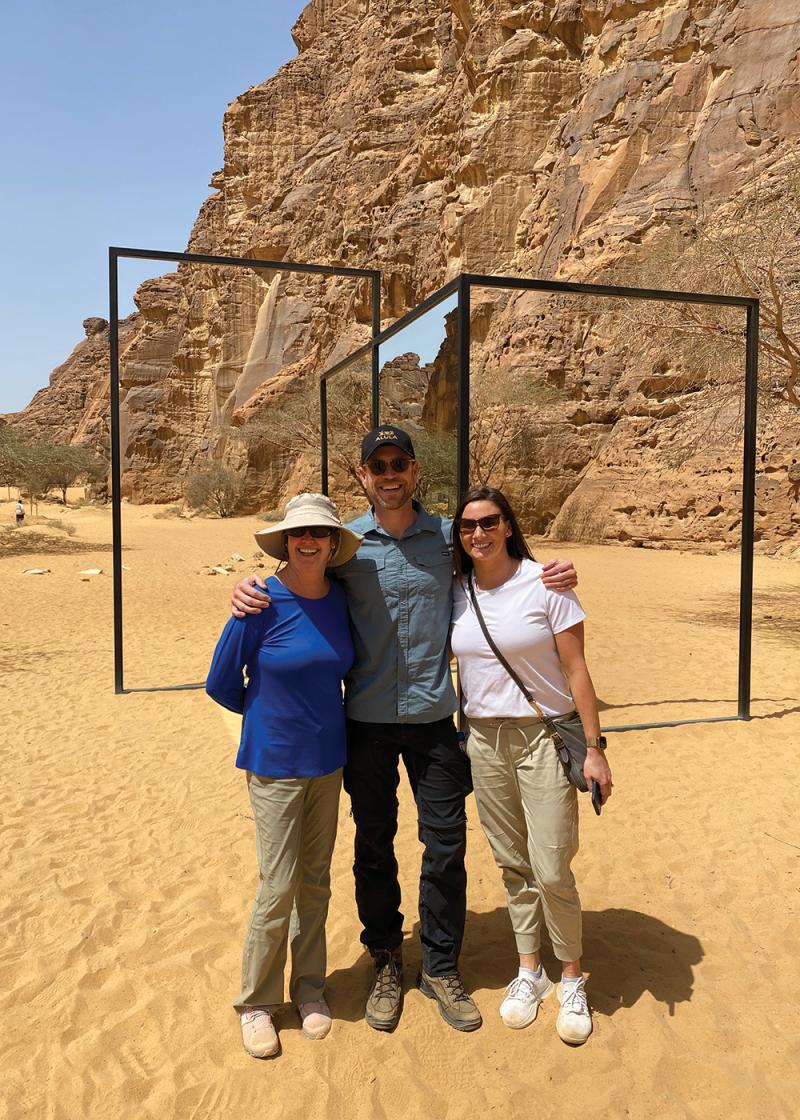 The mirror exhibit at AlUla’s Desert X was a crowd-pleaser.