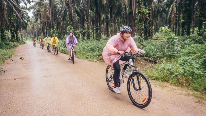 Intrepid Travel_Thailand_Krabi_Cycling_Group_Forest