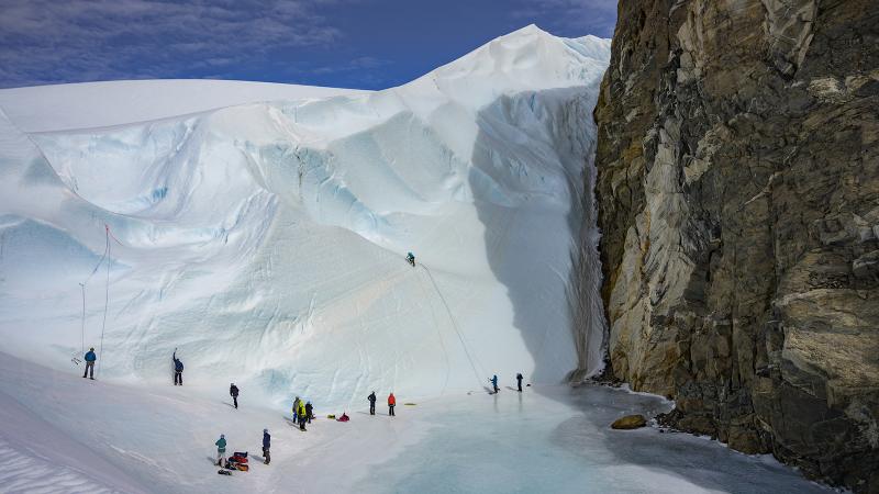 Ice and mountain climbing, Antarctica