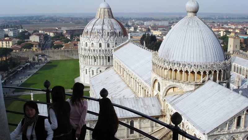 Pisa as seen from the Leaning Tower