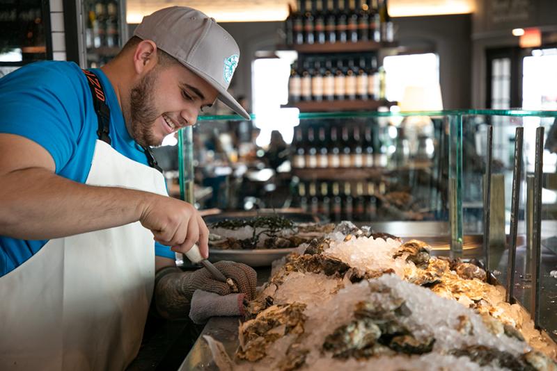 raw bar seafood in the on-premise