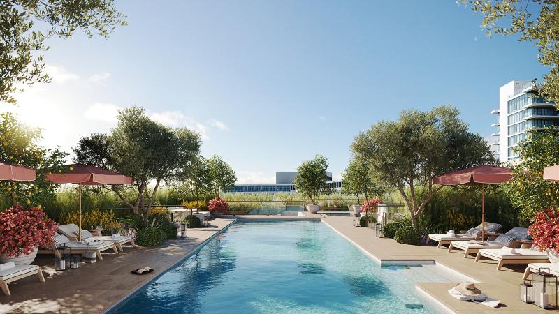 Amenity Pool, Rosewood Residences Beverly Hills