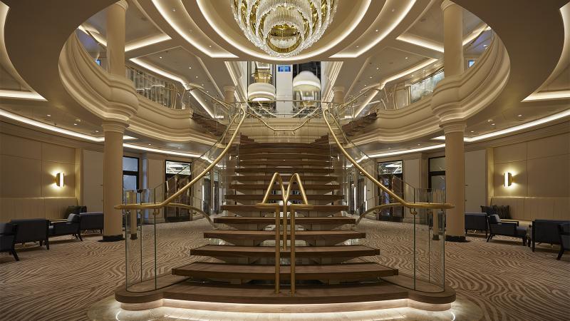 Seven Seas Splendor_Atrium Staircase