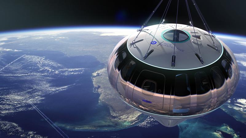 Spaceship Neptune Capsule Extorior Above Florida