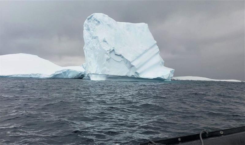Some of the icebergs that float in Antarctic waters are humongous.