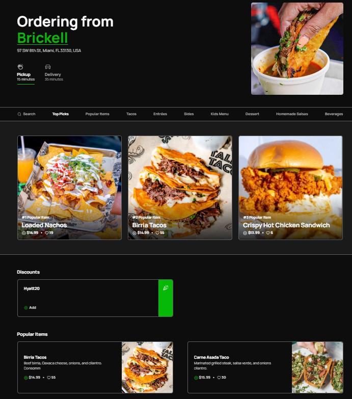 taco menu