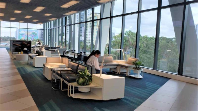 The Smart (economy) Lounge at Brightline's Fort Lauderdale Station 