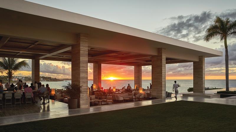 At Four Seasons Resort & Residences Anguilla, the Sunset Lounge provides lovely views over Barnes Bay as guests enjoy vintage rums, sushi creations and light bites.