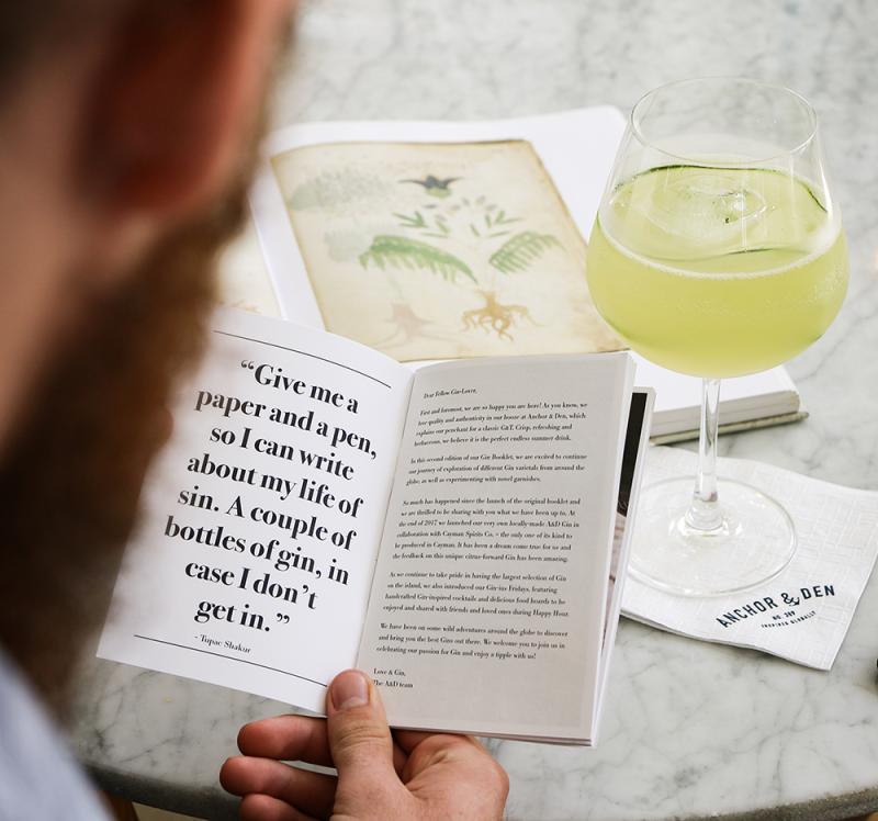 gin booklet gin bar
