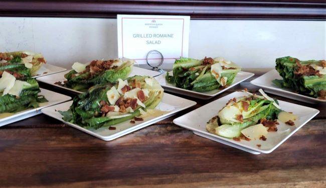 Grilled Romaine Salad was just one of many options for a casual lunch at American Countess' River Grill.