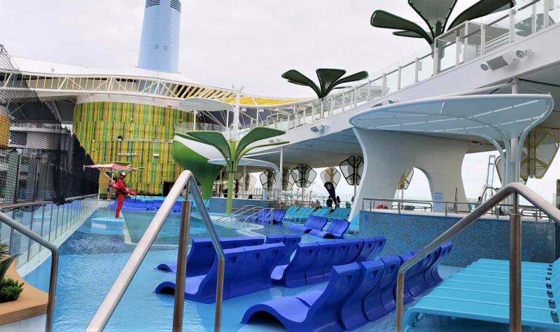 On Icon of the Seas, one pool on Deck 15 within Chill Island.