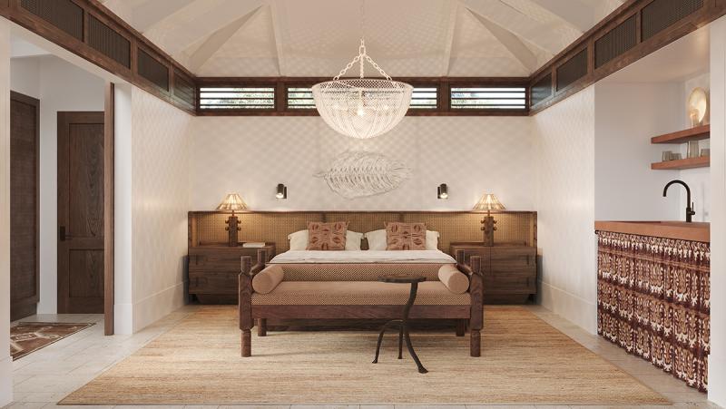 Lovango Resort + Beach Club Cottage bedroom
