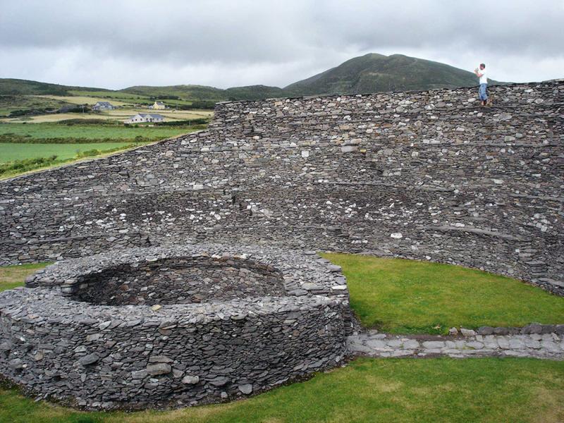 The 2,000-year-old walls of Ireland's Leacanabuaile Ring Fort