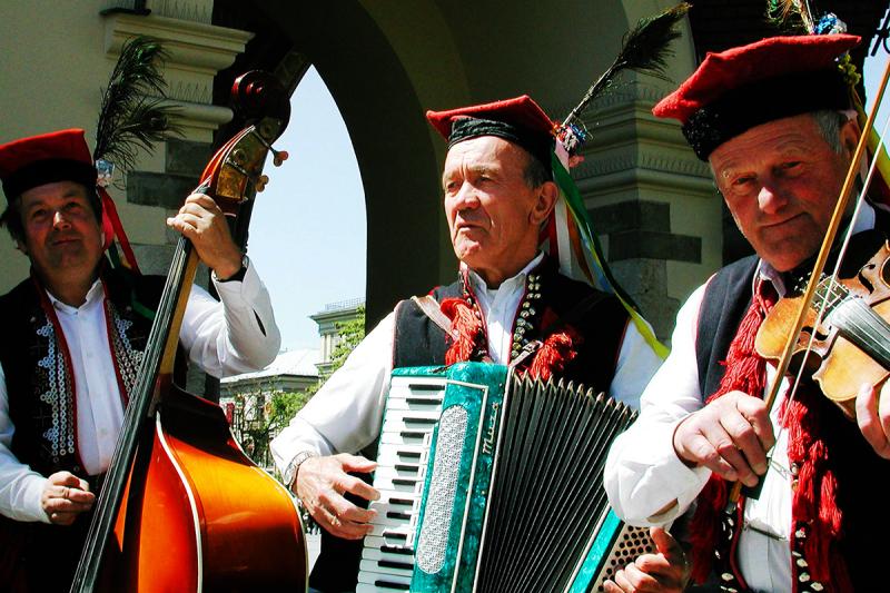 Musical performers in Kraków, Poland