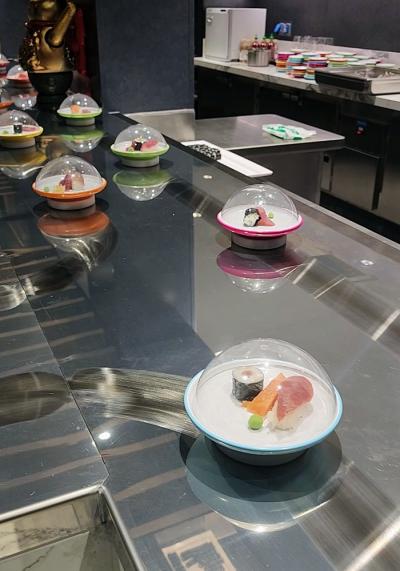 MSC Seascape sushi conveyer belt
