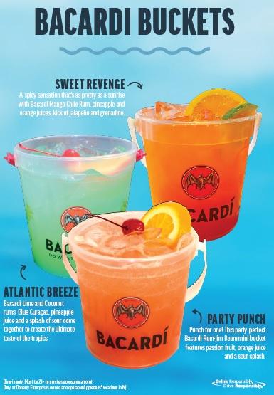 applebee's bacardi buckets