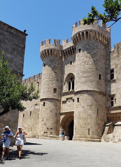 The Palace of the Grand Masters in medieval Rhodes.