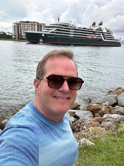 Drew Daly of Dream Vacations/Cruise One toured the new Seabourn Pursuit on September 29, 2023.