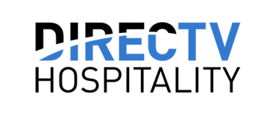 logo with the words DIRECTV HOSPITALITY