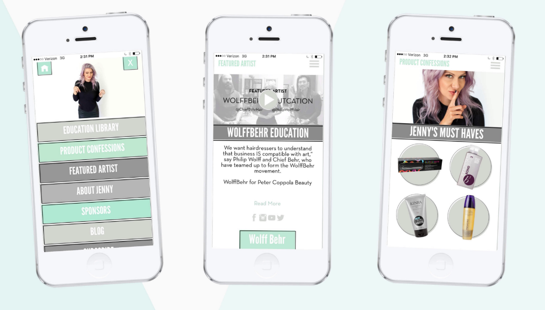 Jenny Strebe TheConfessionsOfAHairstylist Launches Educational App