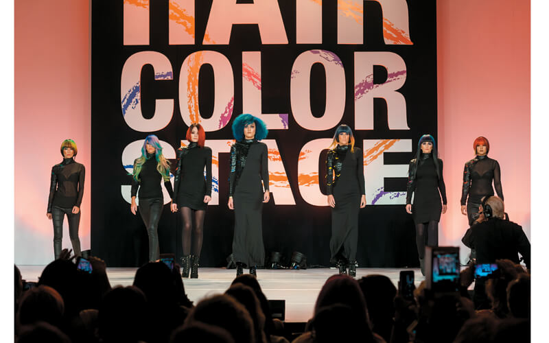 The models of the Matrix Hair Color Stage