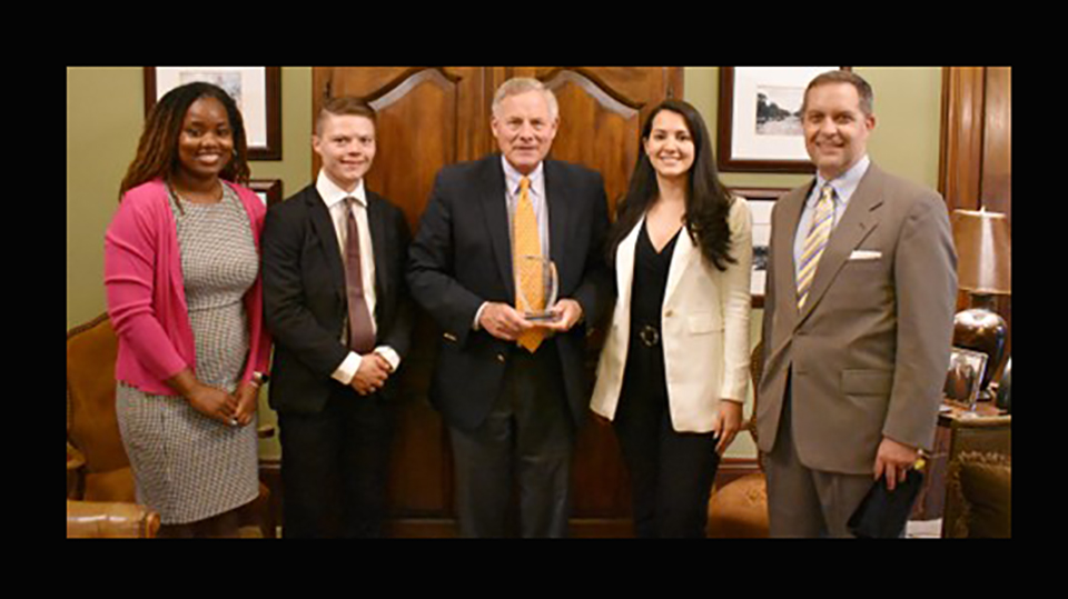 Members of the Physical Activity Alliance with Sen Richard Burr R-NC