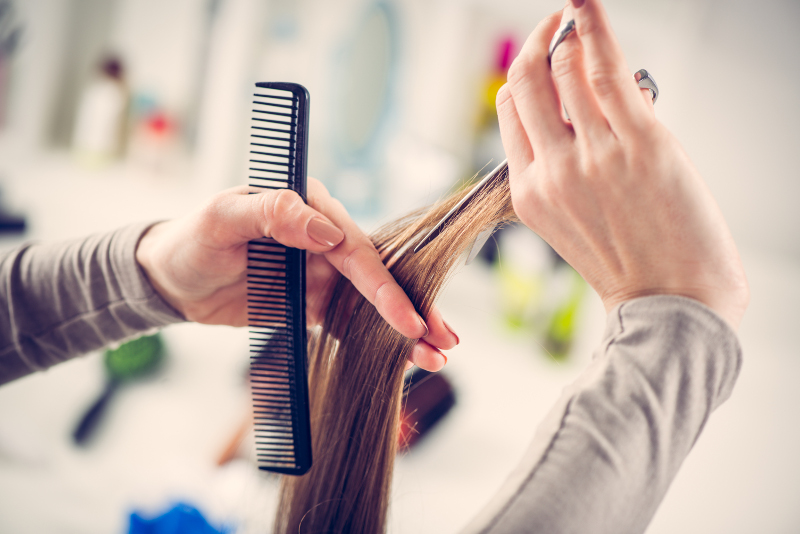 Hair Cutting Stock Photo 