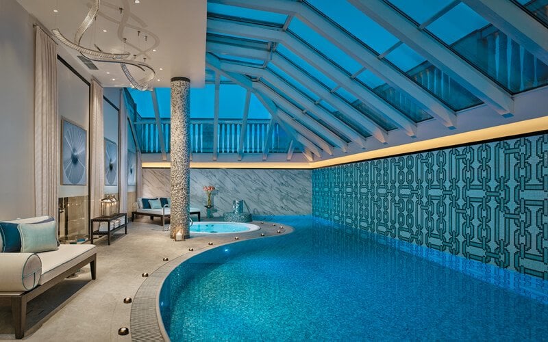 The indoor pool sauna and decorative touches all add to the spas appeal 