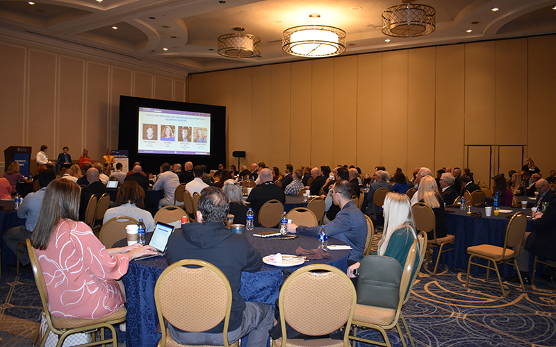 Audience at general session on day one of the 2021 Club Industry Executive Summit in Nashville
