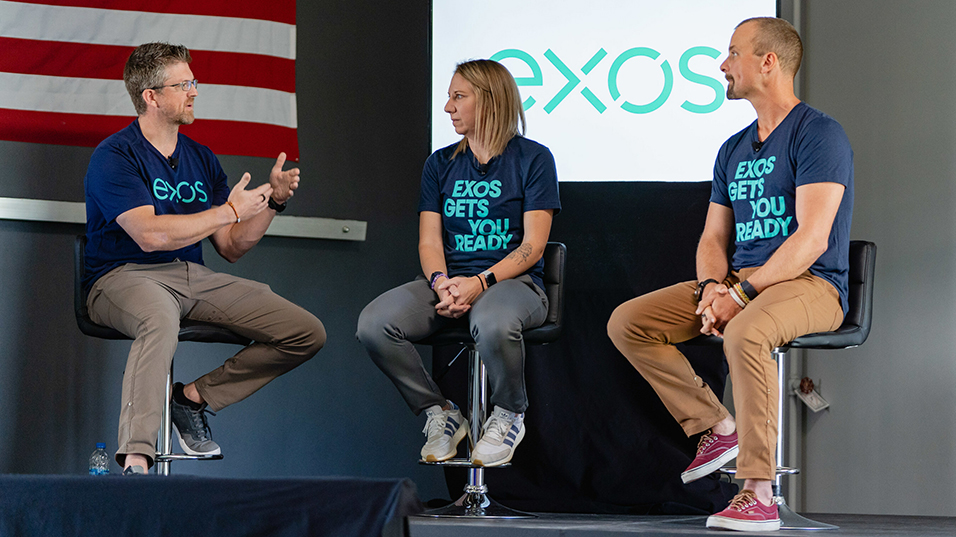 Stefan Underwood Shannon Ehrhardt and Tristan Rice of Exos